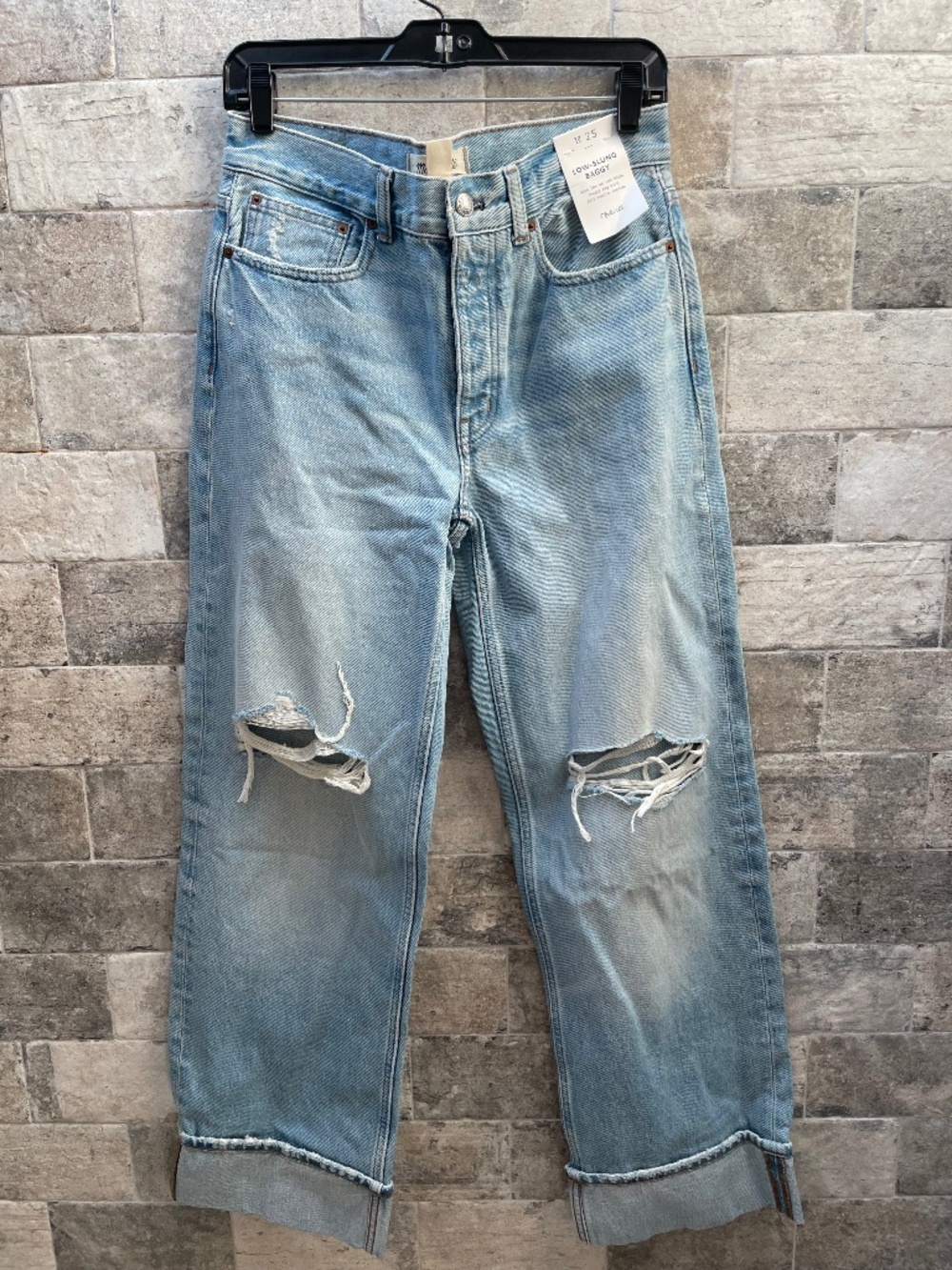 ❤️ MADWELL LOW SLUNG BAGGY DENIM JEANS SIZE 25 NEW